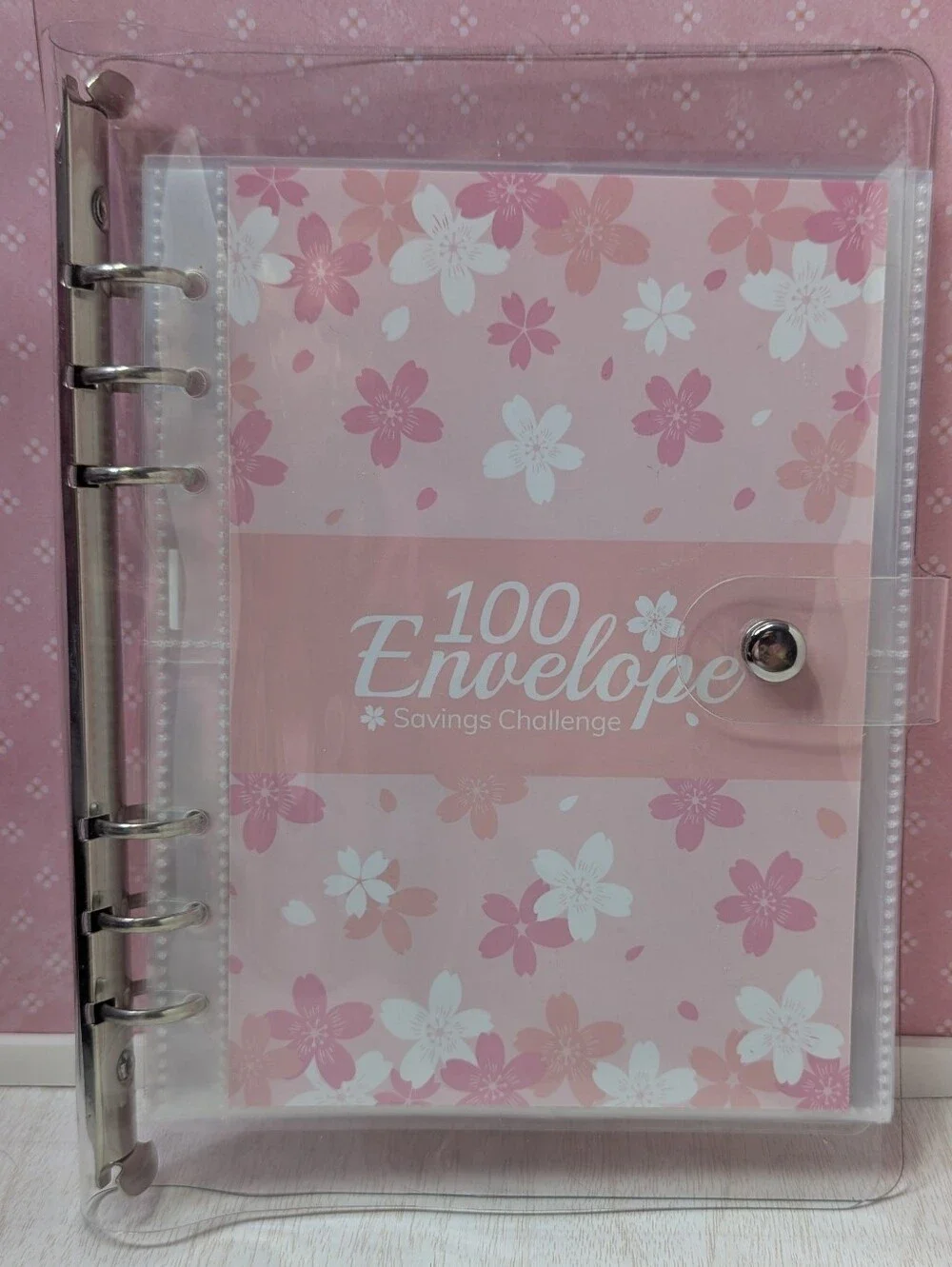 100 Envelope Money Saving Challenge Binder Save $5050 Budget Book Pink